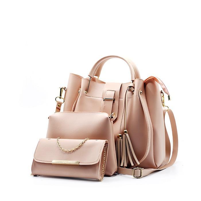Deluxe 3-in-1 Designer Bag Set for Girls – Handbag, Sling & Mini Clutch