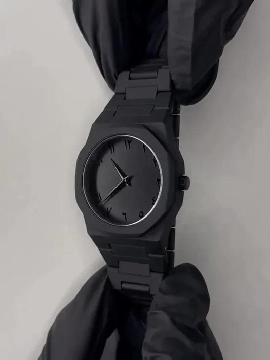 Black Arabic Aura – Obsidian Original Timepiece