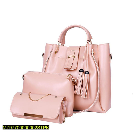 Deluxe 3-in-1 Designer Bag Set for Girls – Handbag, Sling & Mini Clutch