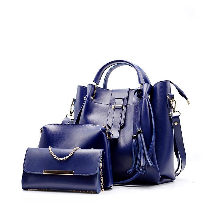 Deluxe 3-in-1 Designer Bag Set for Girls – Handbag, Sling & Mini Clutch