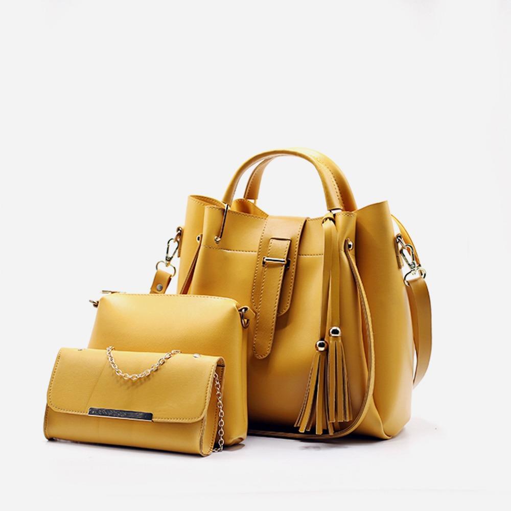 Deluxe 3-in-1 Designer Bag Set for Girls – Handbag, Sling & Mini Clutch