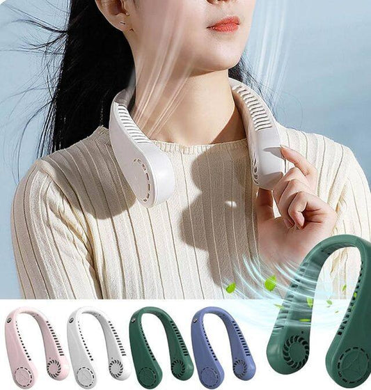 Rechargeable cooling ac neck fan