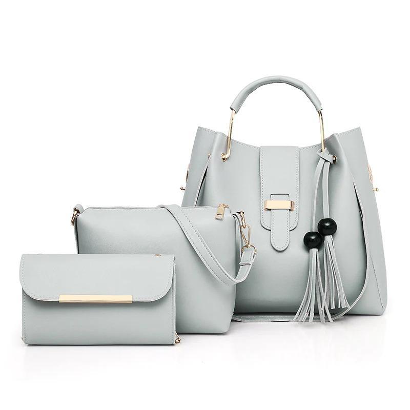 Deluxe 3-in-1 Designer Bag Set for Girls – Handbag, Sling & Mini Clutch