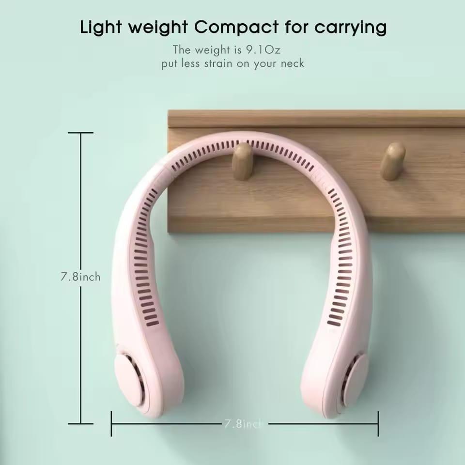 Rechargeable cooling ac neck fan