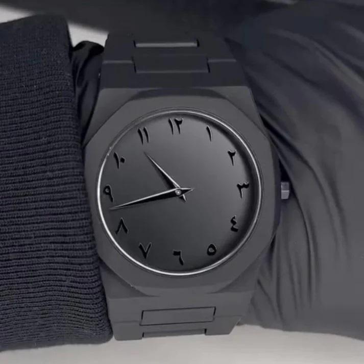 Black Arabic Aura – Obsidian Original Timepiece